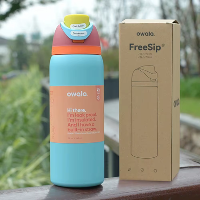 2025 NEW  24Oz/32 Ozinsulated Stainless Steel Water Bottle with Straw, Bpa-Free Sports Water Ion for Your Outdoor Adventure