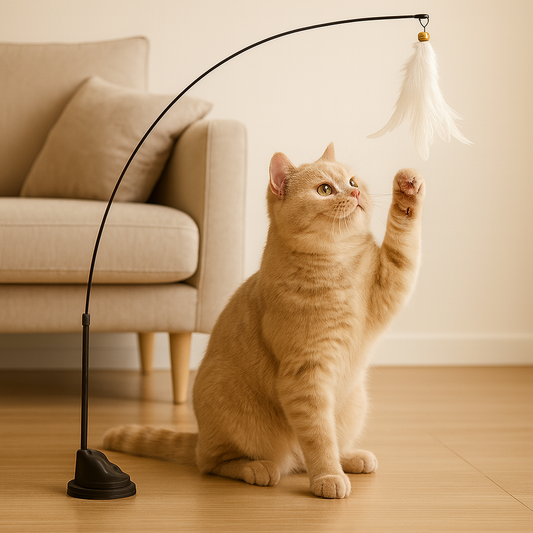 . Feather Hunting Stick – Activates Your Cat in No Time