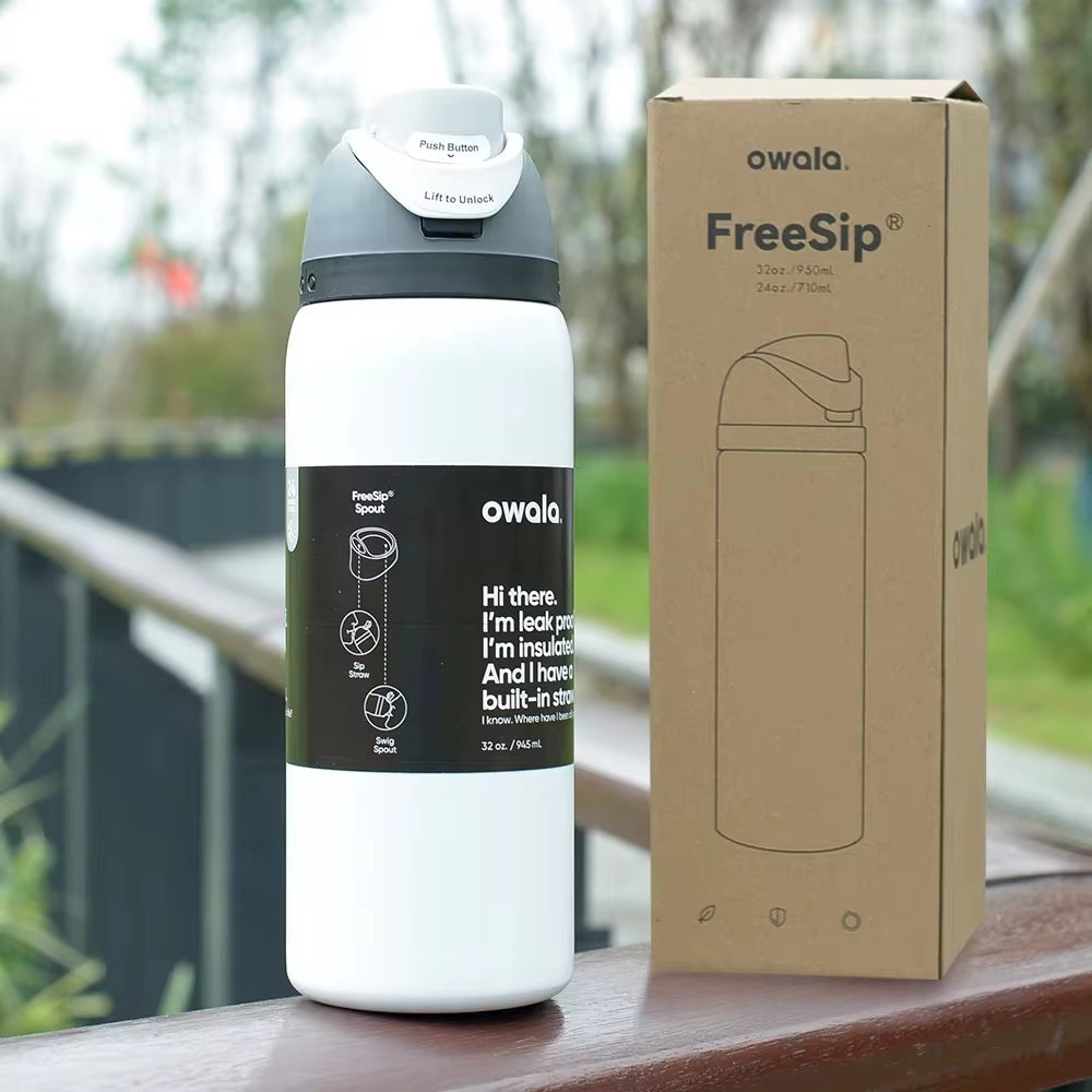 2025 NEW  24Oz/32 Ozinsulated Stainless Steel Water Bottle with Straw, Bpa-Free Sports Water Ion for Your Outdoor Adventure